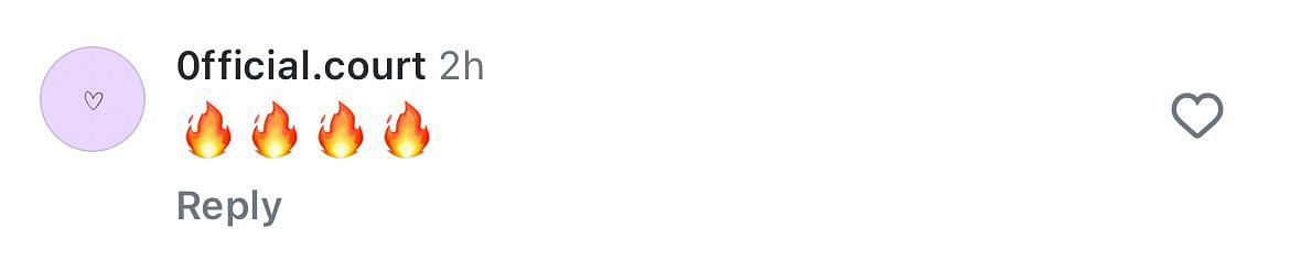 A comment uses the fire emoji to hype up South Carolina alumni
